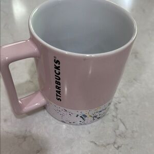 Starbucks White Love Pink Watercolor mug